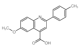 6-methoxy-2-(4-methylphenyl)quinoline-4-carboxylic acid Structure