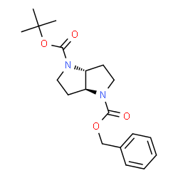 (3aR,6aS)-1-benzyl 4-tert-butyl tetrahydropyrrolo[3,2-b]pyrrole-1,4(2H,5H)-dicarboxylate Structure