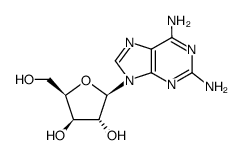 (1R)-1-(2,6-diamino-purin-9-yl)-D-1,4-anhydro-xylitol结构式