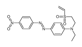 N-(2-ethenylsulfonylethyl)-N-ethyl-4-[(4-nitrophenyl)diazenyl]aniline Structure