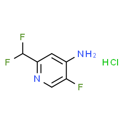 2-(Difluoromethyl)-5-fluoropyridin-4-amine hydrochloride picture