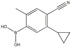 4-Cyano-2-methyl-5-cyclopropylphenylboronic acid Structure