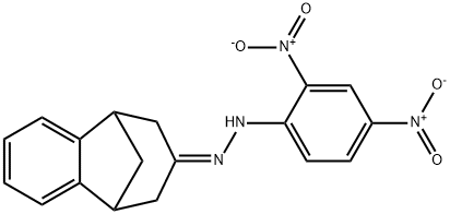 5,6,8,9-Tetrahydro-5,9-methano-7H-benzocyclohepten-7-one 2,4-dinitrophenyl hydrazone structure