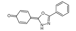 4-(5-phenyl-3H-1,3,4-oxadiazol-2-ylidene)cyclohexa-2,5-dien-1-one结构式