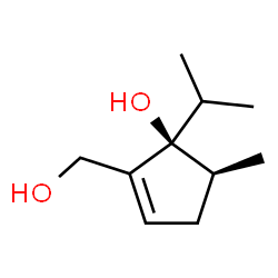 1-Cyclopentene-1-methanol,5-hydroxy-4-methyl-5-(1-methylethyl)-,(4R,5R)-rel-(9CI) structure