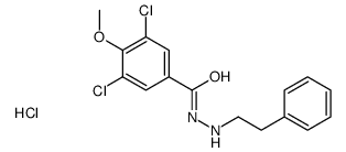 3,5-dichloro-4-methoxy-N'-(2-phenylethyl)benzohydrazide,hydrochloride结构式