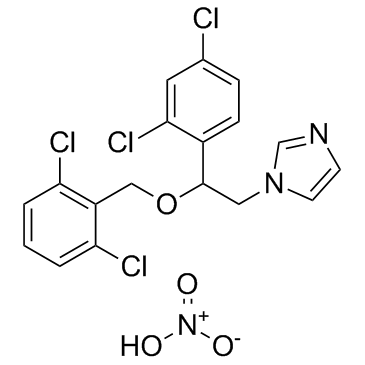 Isoconazole nitrate Structure