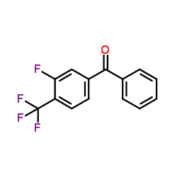 3-Fluoro-4-(trifluoromethyl)benzophenone structure