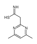 2-(4,6-dimethylpyrimidin-2-yl)ethanethioamide结构式