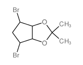 4H-Cyclopenta-1,3-dioxole,4,6-dibromotetrahydro-2,2-dimethyl-, (3aR,4R,6S,6aS)-rel-结构式