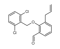 3-allyl-2-(2,6-dichlorobenzyloxy)benzaldehyde Structure