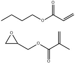 2-Propenoic acid, 2-methyl-, 2-oxiranylmethyl ester, polymer with butyl 2-propenoate Structure