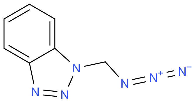 1-(Azidomethyl)-1H-1,2,3-benzotriazole结构式