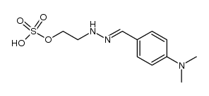 2-(2-(4-(dimethylamino)benzylidene)hydrazinyl)ethyl hydrogen sulfate Structure