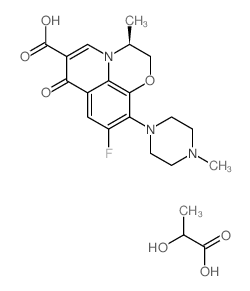 乳酸左氧氟沙星结构式