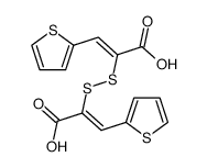 3,3'-di-thiophen-2-yl-2,2'-disulfanediyl-bis-acrylic acid Structure