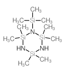 1,3,5-Triaza-2,4,6-trisilacyclohexane,2,2,4,4,6,6-hexamethyl-1-(trimethylsilyl)- structure