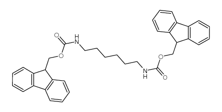 Carbamic acid, 1,6-hexanediylbis-, bis(9H-fluoren-9-ylmethyl) ester Structure