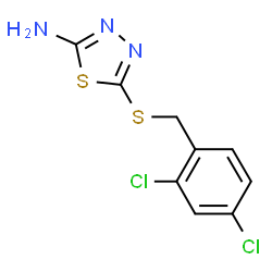 5-{[(2,4-dichlorophenyl)methyl]sulfanyl}-1,3,4-thiadiazol-2-amine picture