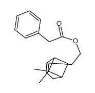 2-(6,6-dimethylbicyclo[3.1.1]hept-2-en-2-yl)ethyl phenylacetate structure