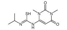 1-(1,3-dimethyl-2,6-dioxopyrimidin-4-yl)-3-propan-2-ylthiourea结构式