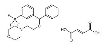 (E)-but-2-enedioic acid,4-[2-[phenyl-[3-(trifluoromethyl)phenyl]methoxy]ethyl]morpholine Structure