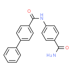 N-[4-(aminocarbonyl)phenyl]-4-biphenylcarboxamide结构式