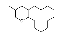 3-Methyl-3,4,5,6,7,8,9,10,11,12,13,14-dodecahydro-2H-cyclododeca[b]pyr an Structure