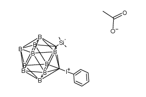 phenyl-[o-(trimethylsilyl)carboranyl]iodonium acetate Structure