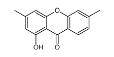 1-hydroxy-3,6-dimethylxanthen-9-one结构式