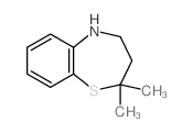 2,2-Dimethyl-2,3,4,5-tetrahydro-1,5-benzothiazepine structure