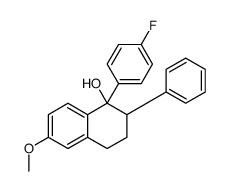 1-(4-fluorophenyl)-6-methoxy-2-phenyl-3,4-dihydro-2H-naphthalen-1-ol Structure