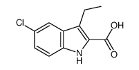 5-Chloro-3-ethyl-1H-indole-2-carboxylic acid Structure