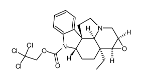 (-)-Na-(2,2,2-trichloroethyloxycarbonyl)-(14R,15S)-epoxy-aspidospermidine Structure