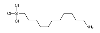 11-trichlorosilylundecan-1-amine结构式