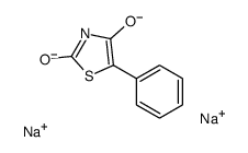 disodium,5-phenyl-1,3-thiazole-2,4-diolate结构式