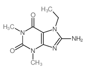 1H-Purine-2,6-dione,8-amino-7-ethyl-3,7-dihydro-1,3-dimethyl- Structure