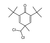 2,6-di-t-butyl-4-methyl-4-dichloromethyl-2,5-cyclohexadienone Structure