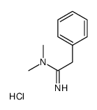 (1-amino-2-phenylethylidene)-dimethylazanium,chloride Structure