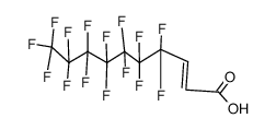 trans-4,4,5,5,6,6,7,7,8,8,9,9,10,10,10-Pentadecafluordecen(2)-saeure Structure