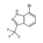 1H-Indazole, 7-bromo-3-(trifluoromethyl)- structure