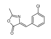 5(4H)-OXAZOLONE, 4-[(3-CHLOROPHENYL)METHYLENE]-2-METHYL-结构式