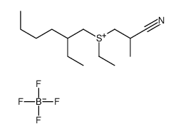 (2-cyanopropyl)ethyl(2-ethylhexyl)sulphonium tetrafluoroborate(1-) Structure