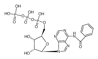 N6-benzoyl-O5'-tetrahydroxy[1]triphosphoryl-adenosine Structure