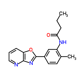 N-[2-Methyl-5-([1,3]oxazolo[4,5-b]pyridin-2-yl)phenyl]butanamide Structure