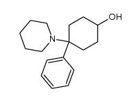 4-phenyl-4-piperidinocyclohexanol Structure