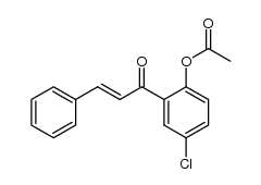 2'-acetoxy-5'-chlorochalcone结构式