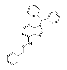 N6-benzyloxy-9-(diphenylmethyl)adenine结构式