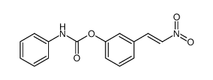 Phenyl-carbamic acid 3-((E)-2-nitro-vinyl)-phenyl ester结构式