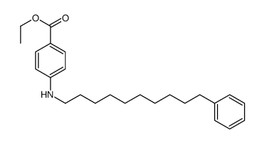 ethyl 4-(10-phenyldecylamino)benzoate Structure